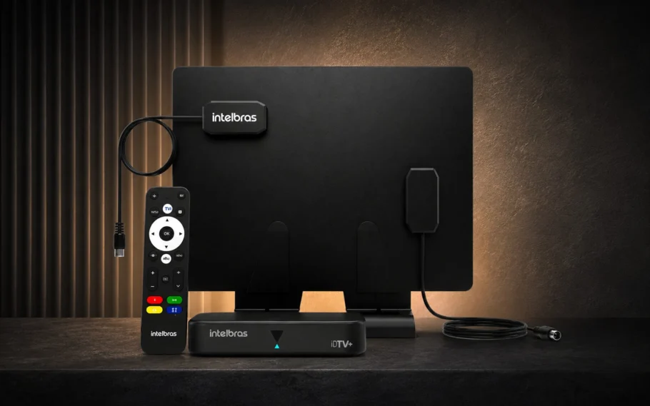 Intelbras lança conversor DTV+ e abre corrida pela TV 3.0