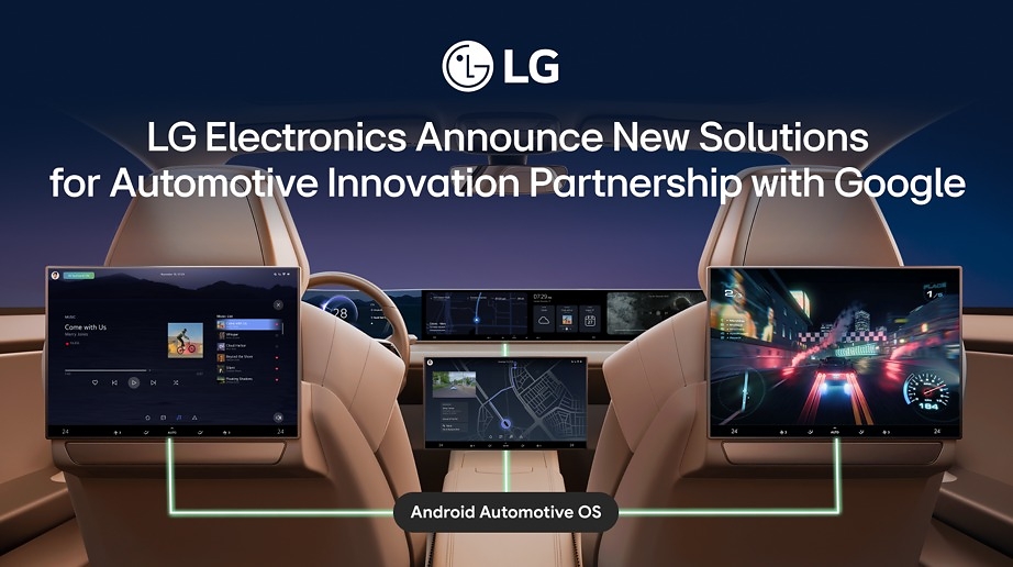 LG e Google avançam em cockpits digitais na era dos SDVs