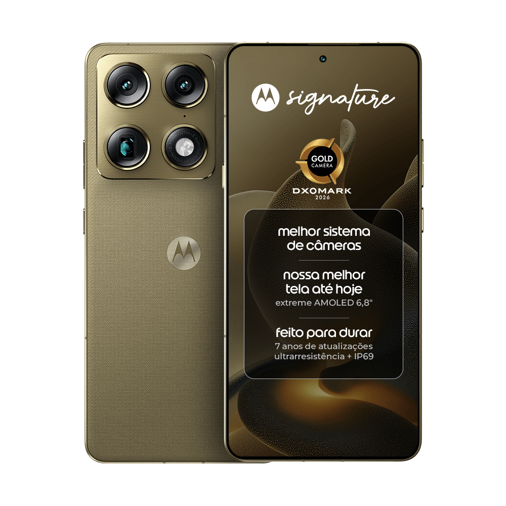Motorola Signature mira liderança em câmera no segmento premium